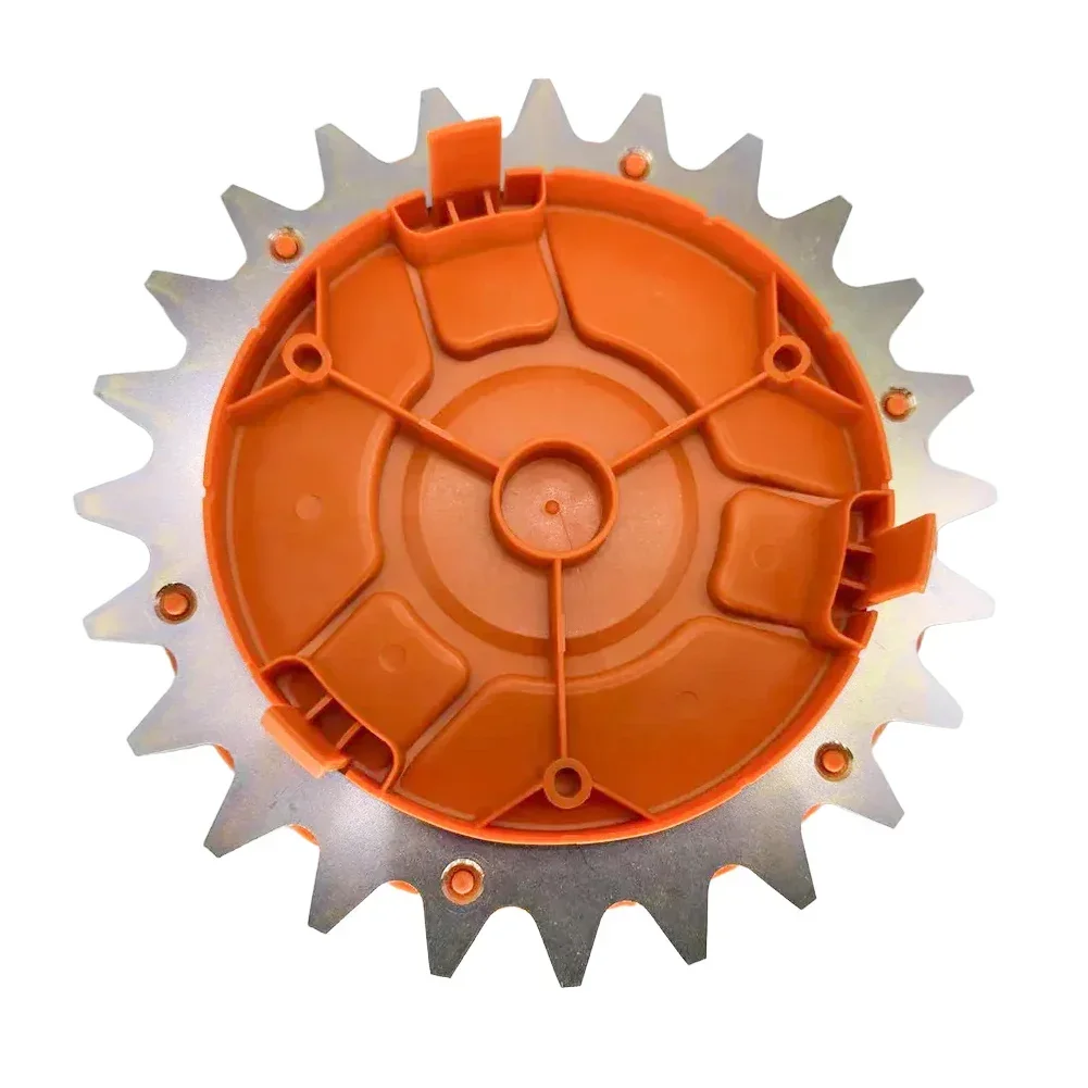 

Lawn Robot AcceFor SFor SorieFor S Reliable For S&M Model Wheel Hub Cover in Eye Catching Orange Color and DeFor Sign