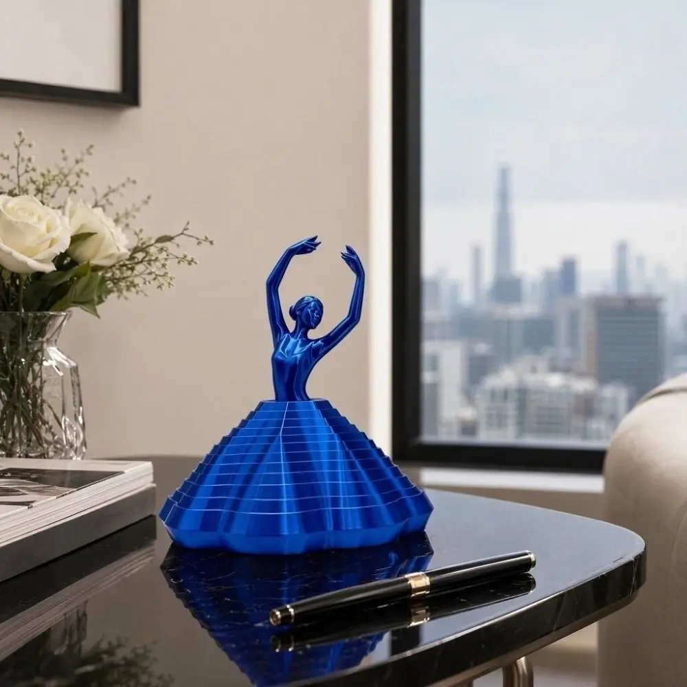 Models 3D Printing Ballet Dancers Handicrafts 3D Optical Illusion Folding Twirling Decompression PLA Plastic
