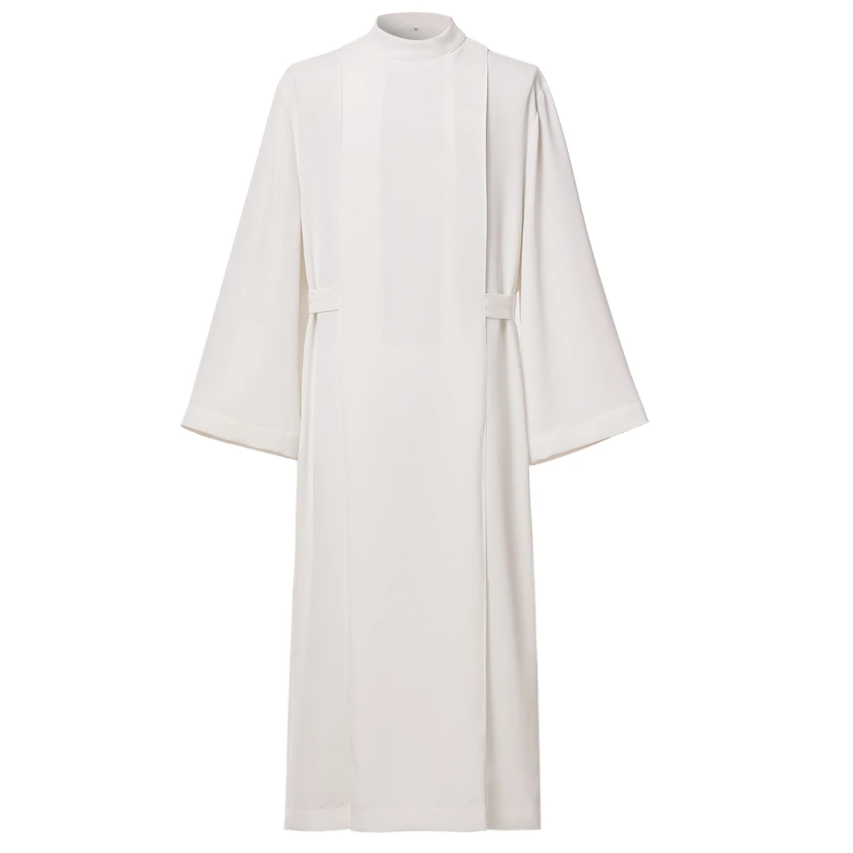 Priest Front Wrap ALB Catholic Church Garment White Pulpit Pastor Robe