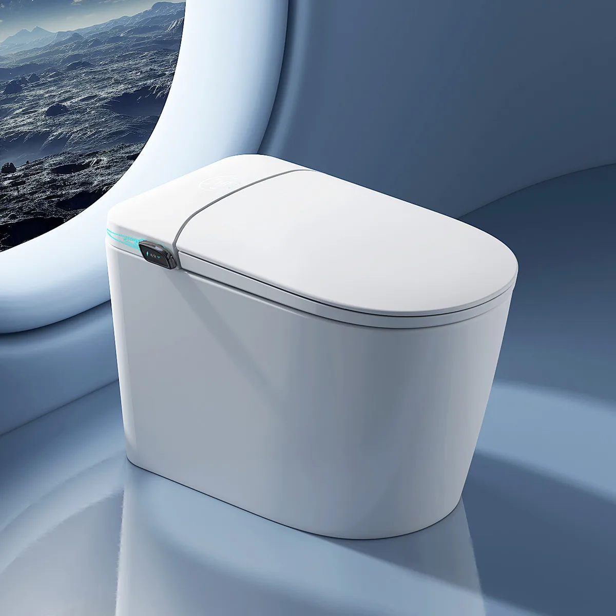 

Лидер продаж, автоматический смыв, напольный удлиненный керамический комод для ванной комнаты, туалет, роскошный умный туалет, интеллектуальный туалет