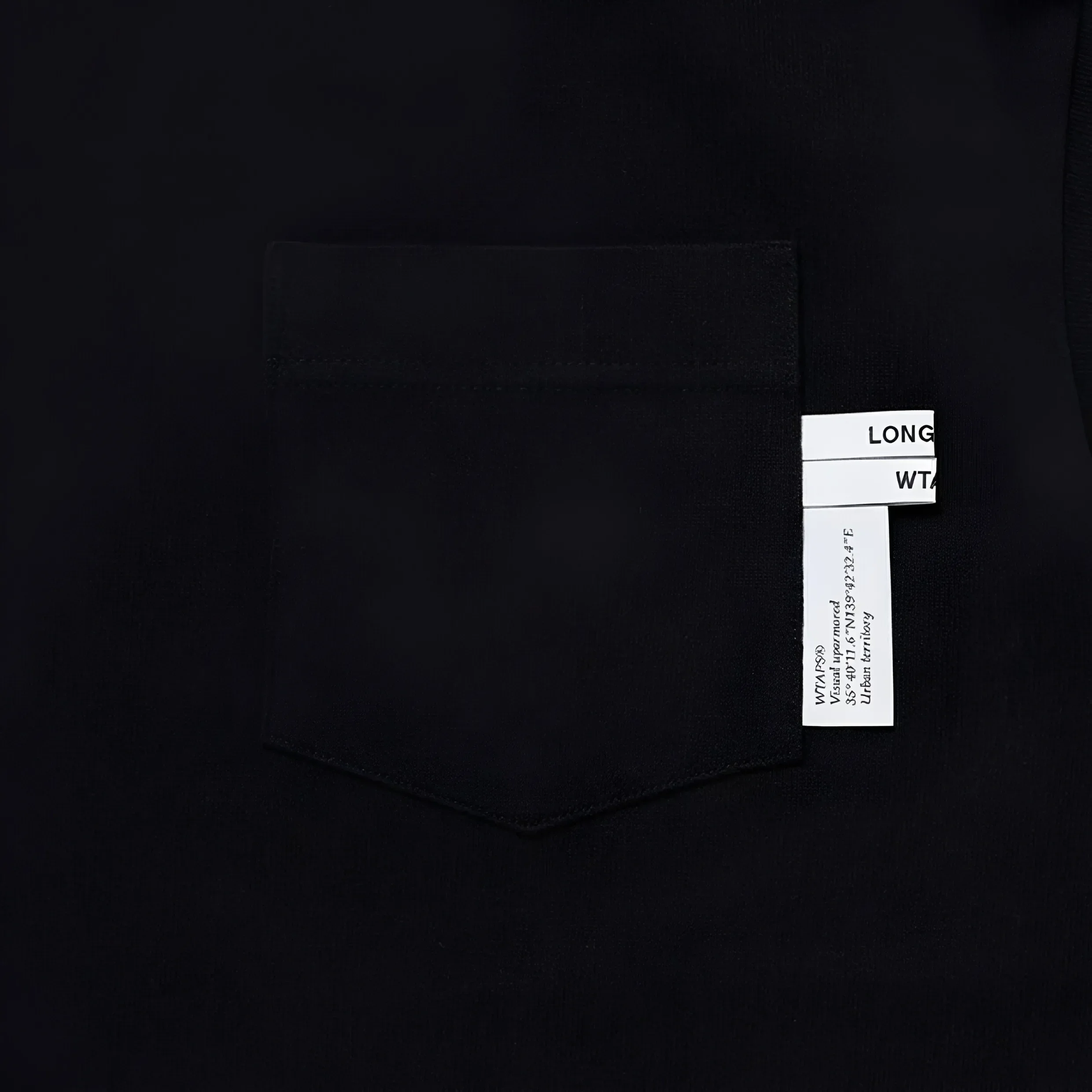 WTAPS 26SS Herren-T-Shirt aus schwerem Stoff mit Tasche, einfarbig, lockere Passform, lässiges Kurzarm-Streetwear-Shirt – Detail 6