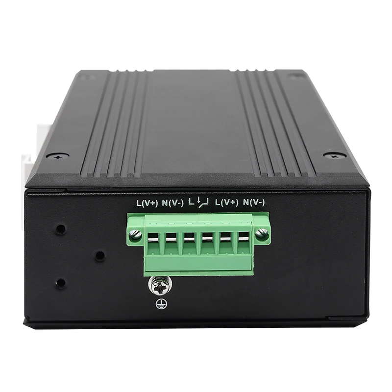 UOTEK-conmutador Gigabit Ethernet no administrado, 10/100/1000Mbps, 5 puertos, entrada de alimentación Dual, conmutador Ethernet Industrial de carril DIN UT-6405G-220