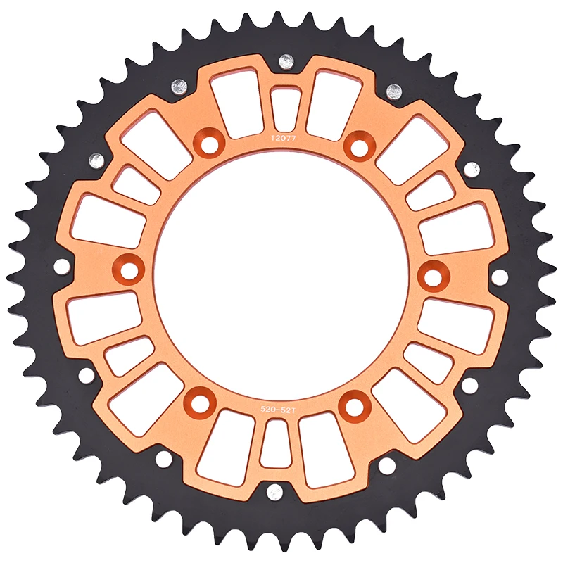 520 52T 13T Steel Aluminum Composite Front Rear Sprocket Kits For KTM 250 EXC EXC-F XCF-W 300 EXC 350 EXC-F XCF-W XC-W 400 XC-W