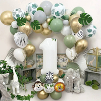 Birthday Party Decorations Boy Jungle Balloon Arch Kit Children's First Birthday Boy Party Wild One Safari Safari Animal Themes