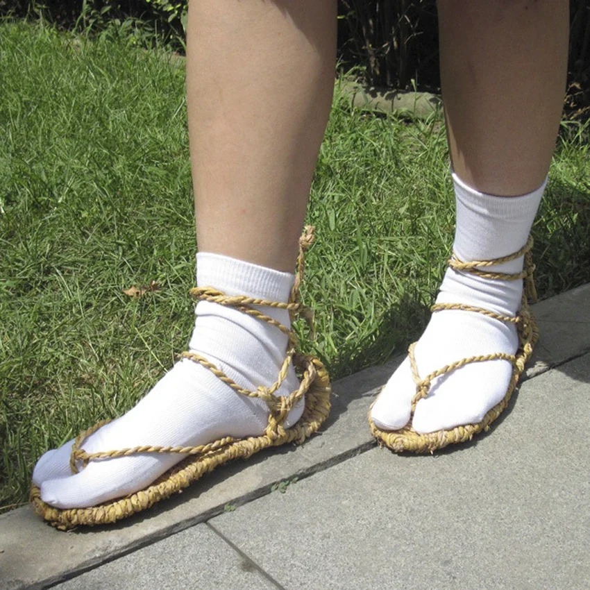 Anime Bleekmiddel Cosplay Schoenen Stro Sandalen Slipper Kostuum Accessoires Kurosaki Ichigo Cosplay Schoenen Sokken