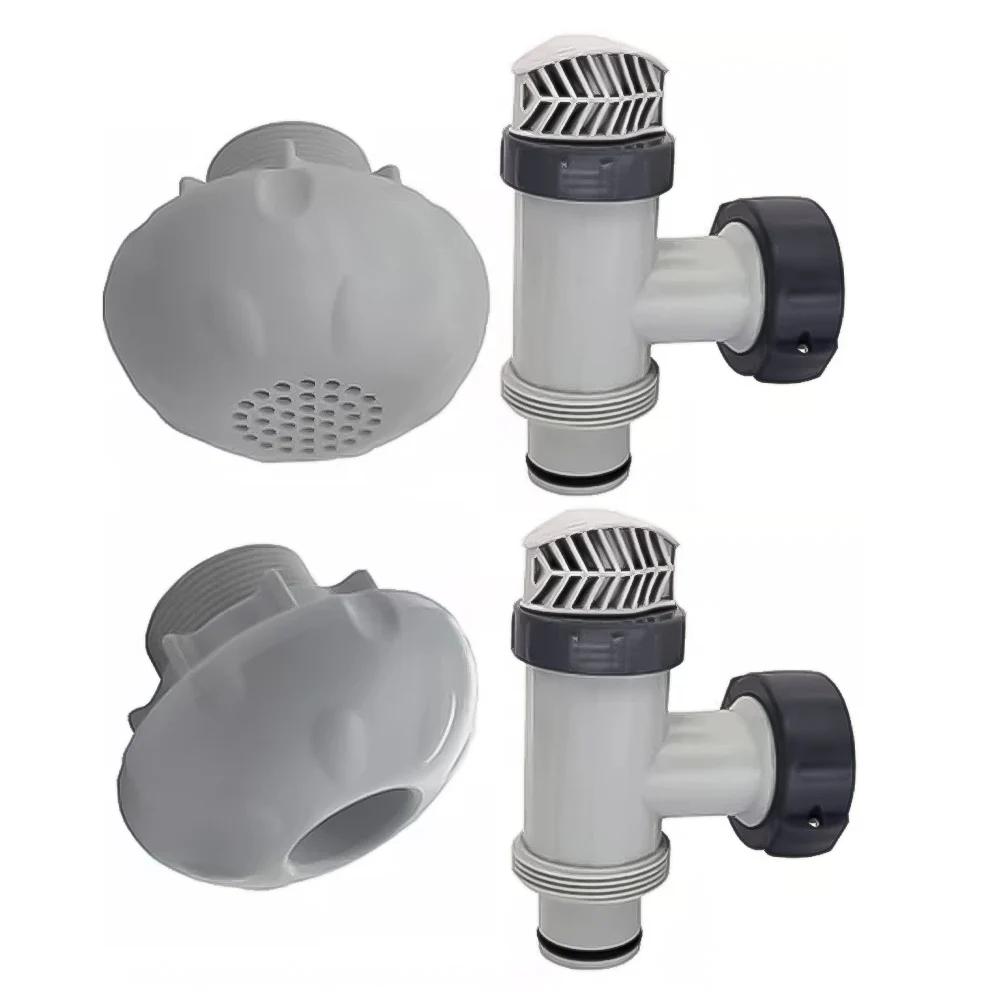 Robusta valvola a stantuffo per piscine compatibile con i modelli fuori terra 28633EG e 28635EG Include raccordi richiesti per la configurazione
