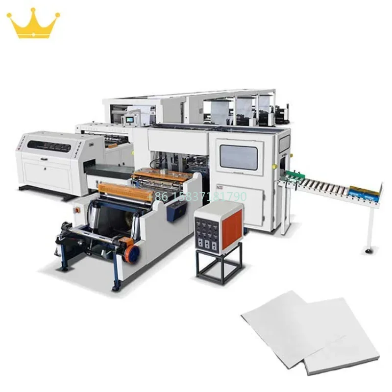 Automatic Thermal Roll Paper Cutter Machine Special A3 A4 Blank Paper Roll To Sheet Die Cutting Packing Production Line for Iraq