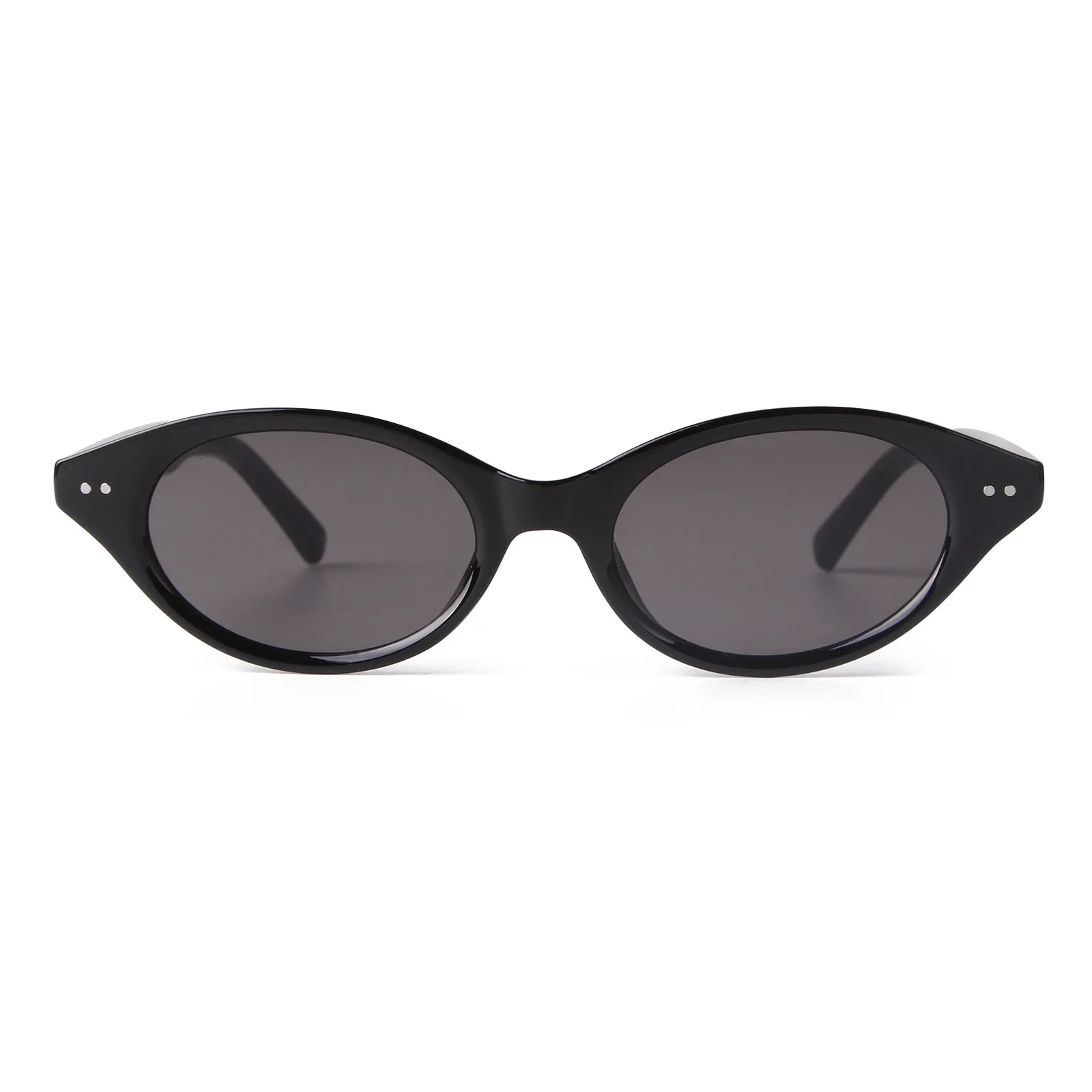 Trend Tortoise Shell Cat Eye Sunglasses 2025 Women Men Brand Design Sun Glasses Cateye Rivets Narrow Shades Female Oculos De Sol