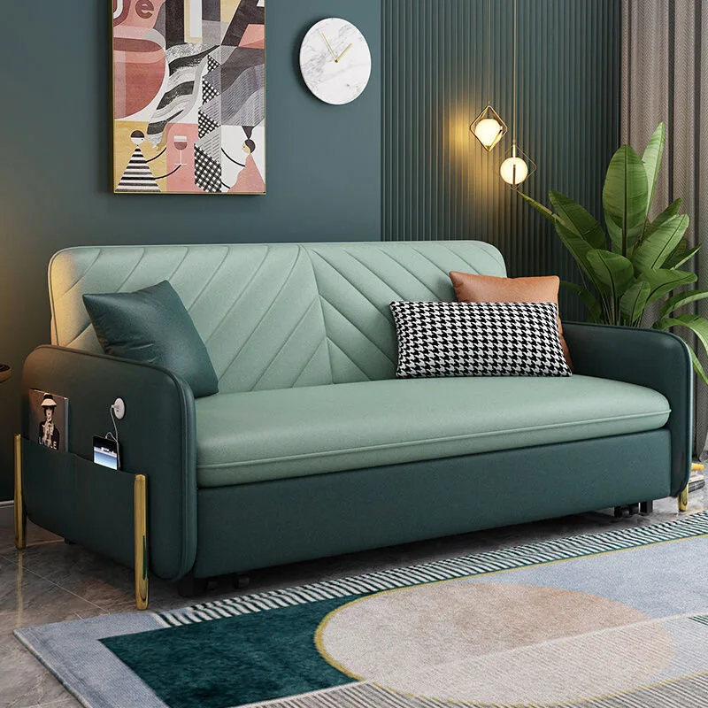 

Technology cloth dual-purpose sofa bed with storage living room sofa double small apartment multi-functional household