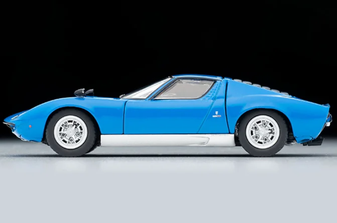 24.7 Tomytec Tomica TLV Miura P400 Blue Limited Edition Simulation Alloy Static Car Model Toy Gift