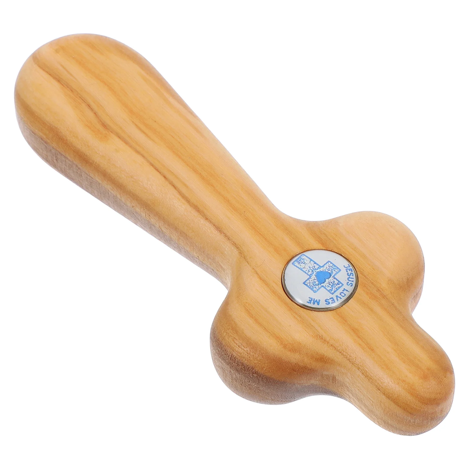 

Handheld Olive Wood Cross Small Wooden Craft for Pocket Prayers Christian Baptism Catholic Confirmation First Communion Gift