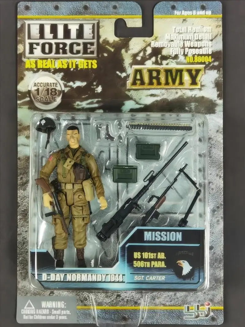 New Bbi 1/18 Soldier Model 3.75-inch American Soldier Action Figure Children's Toy Dark Source In Stock