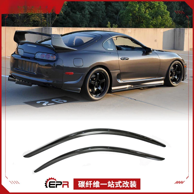 

For Toyota Supra JZA80 (1993-1998) Carbon Fiber Window Visors - Sunshade Rain Guard Add-on