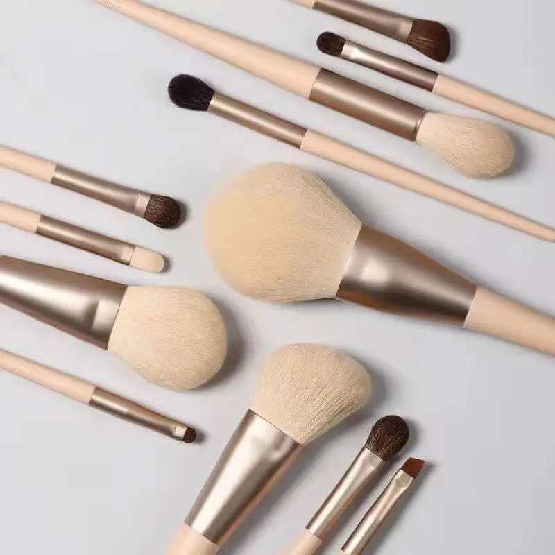 JTFIL 12pcs Makeup Brush Set Soft Fluffy Blush Powder Brush Animal Hair Eye Shadow Foundation Facial Cosmetics Beauty for Women