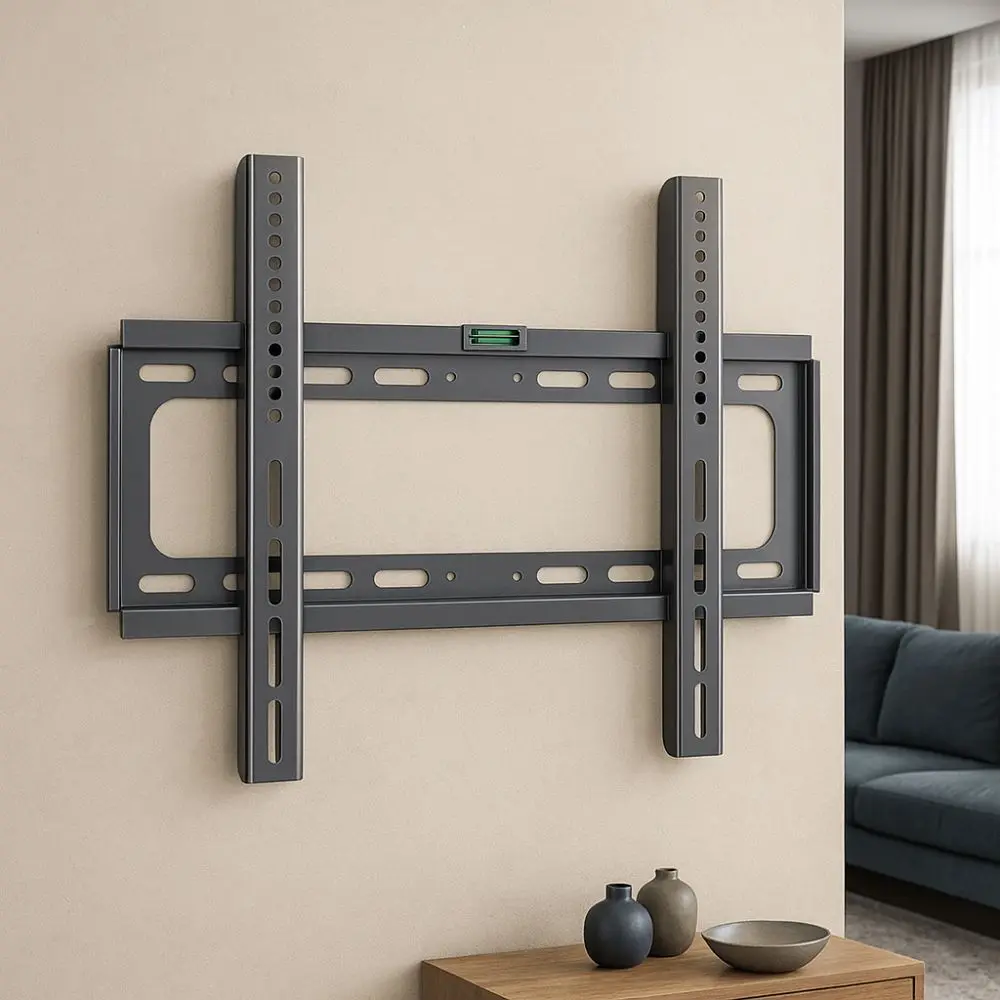 Practical Metal TV Wall Mount Fixed Fixed Mount Space Saving Universal TV Bracket Rust Prevention LCD Mount Home Use