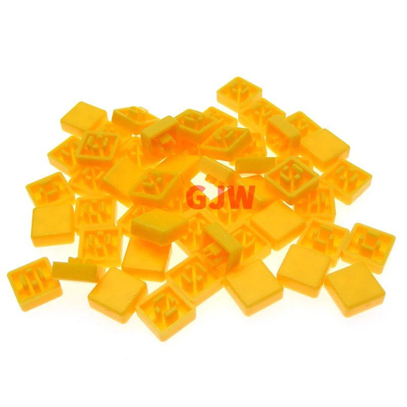 50Pcs A66 8x8x4.4mm Color Square Tactile Switch Button Caps Hat For 6*6*7.3mm Square Head