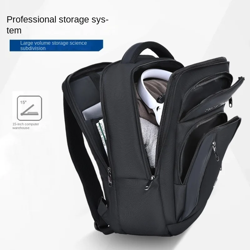 Sac à dos de luxe USB multifonctionnel pour hommes, sac pour ordinateur portable, sac à dos de voyage, sac à main pour étudiants, sac à livres, mode 2024