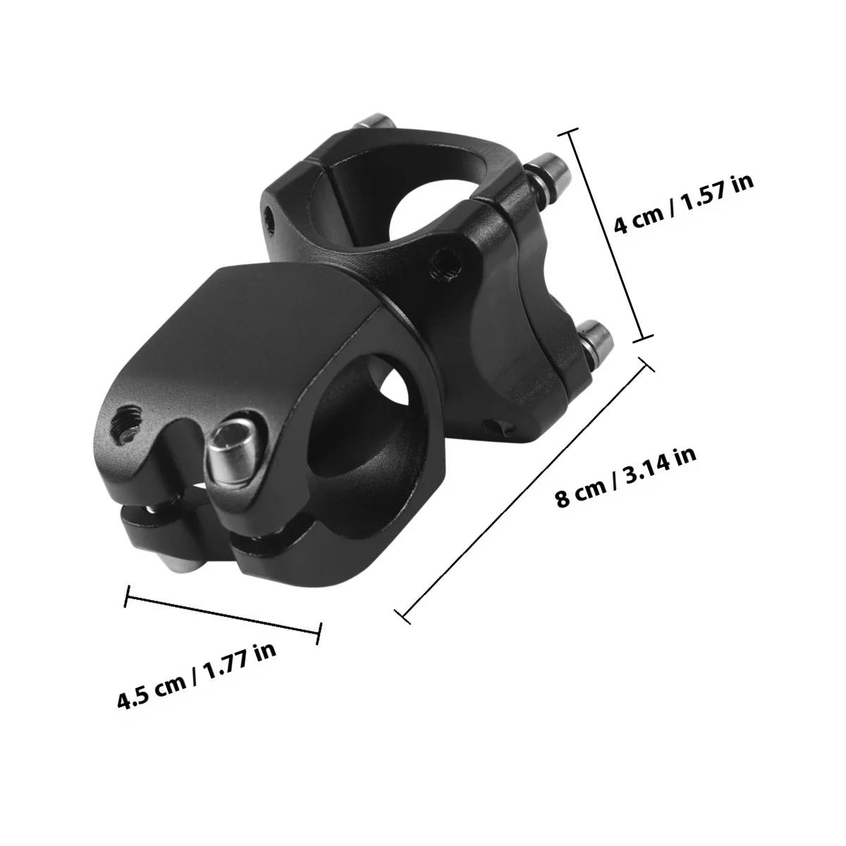 المهنية دراجة هوائية جبلية الجذعية 31.8 مللي متر الأسود الألومنيوم الناهض المقود موصل قوي ارتداء مقاومة الدراجات جزء #2