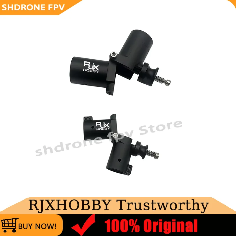 RJXHOBBY 20mm 30mm CNC Horizontal Folding Arm Carbon Tube Connector Clip Folding Arm Tube Joint FPV System Multirotor UAV Drone