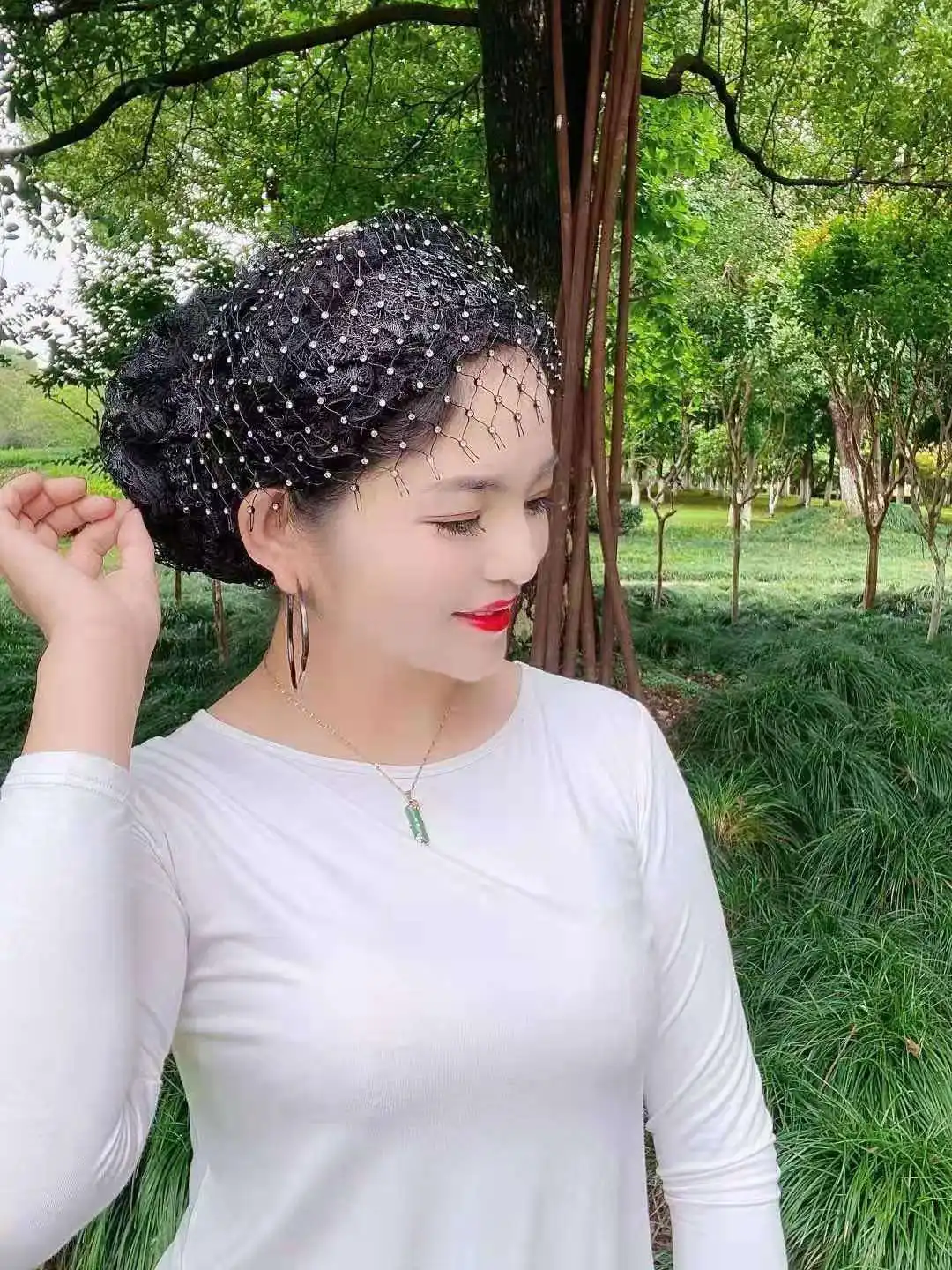 Heavy‑craft Luxury Noble‑style Turban Hat, Stretchy, Non‑tight‑fitting, Adult Women’s Headwear for Banquets and Outdoor Wear