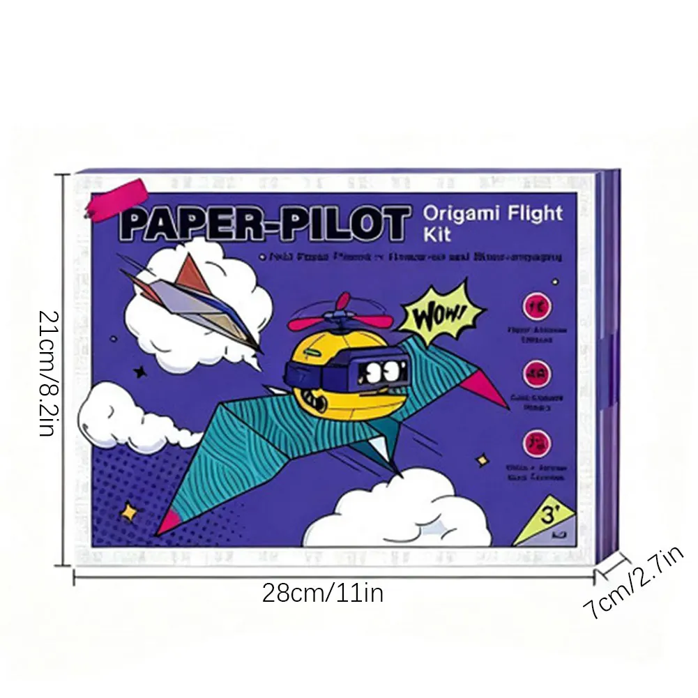 Kit de atividades de aviões de papel DIY libere habilidades práticas de criatividade para presente de Natal
