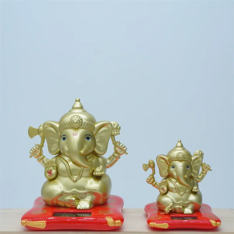 Solar Elephant Nose God of Wealth Decoration Creative Decoration in Indian Southeast Asian Style