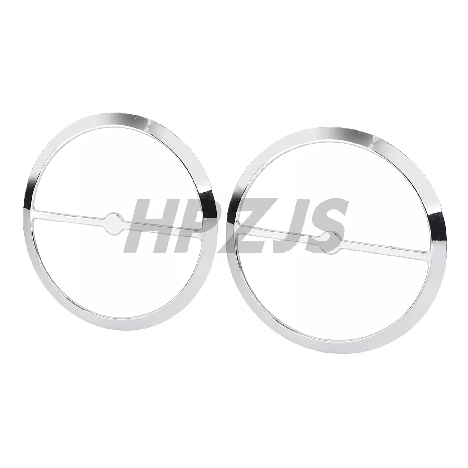 1 Pair Motorcycle Speaker Trim Ring Cover For Harley Electra Glide Street Glide Trike FLHX 2014-2023 ABS Plastic Chrome