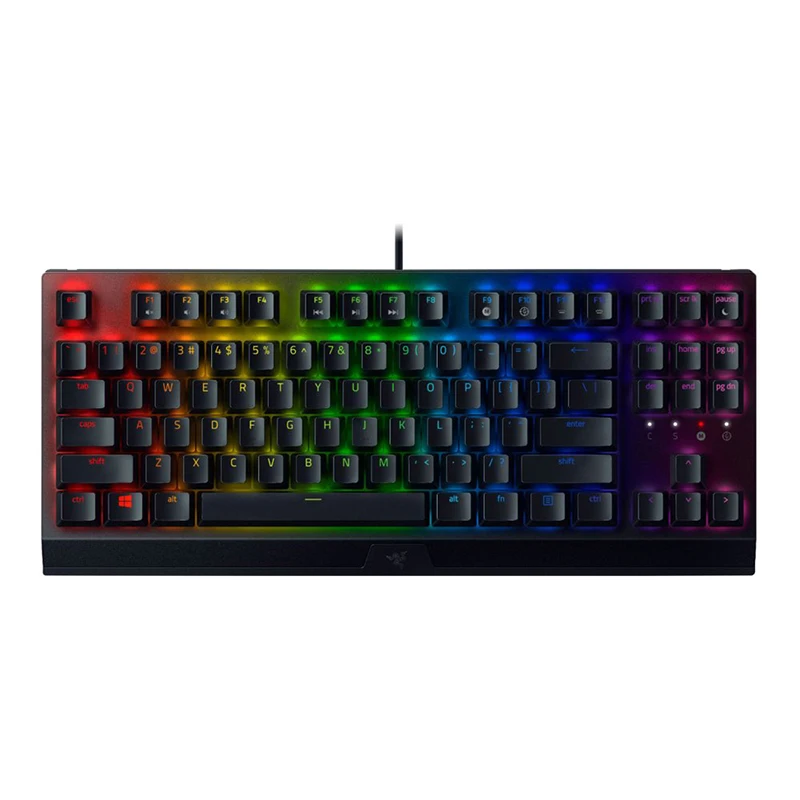 

Razer BlackWidow V3 Tenkeyless TKL Mechanical Gaming Keyboard Tactile Chroma RGB Lighting Compact Form Factor