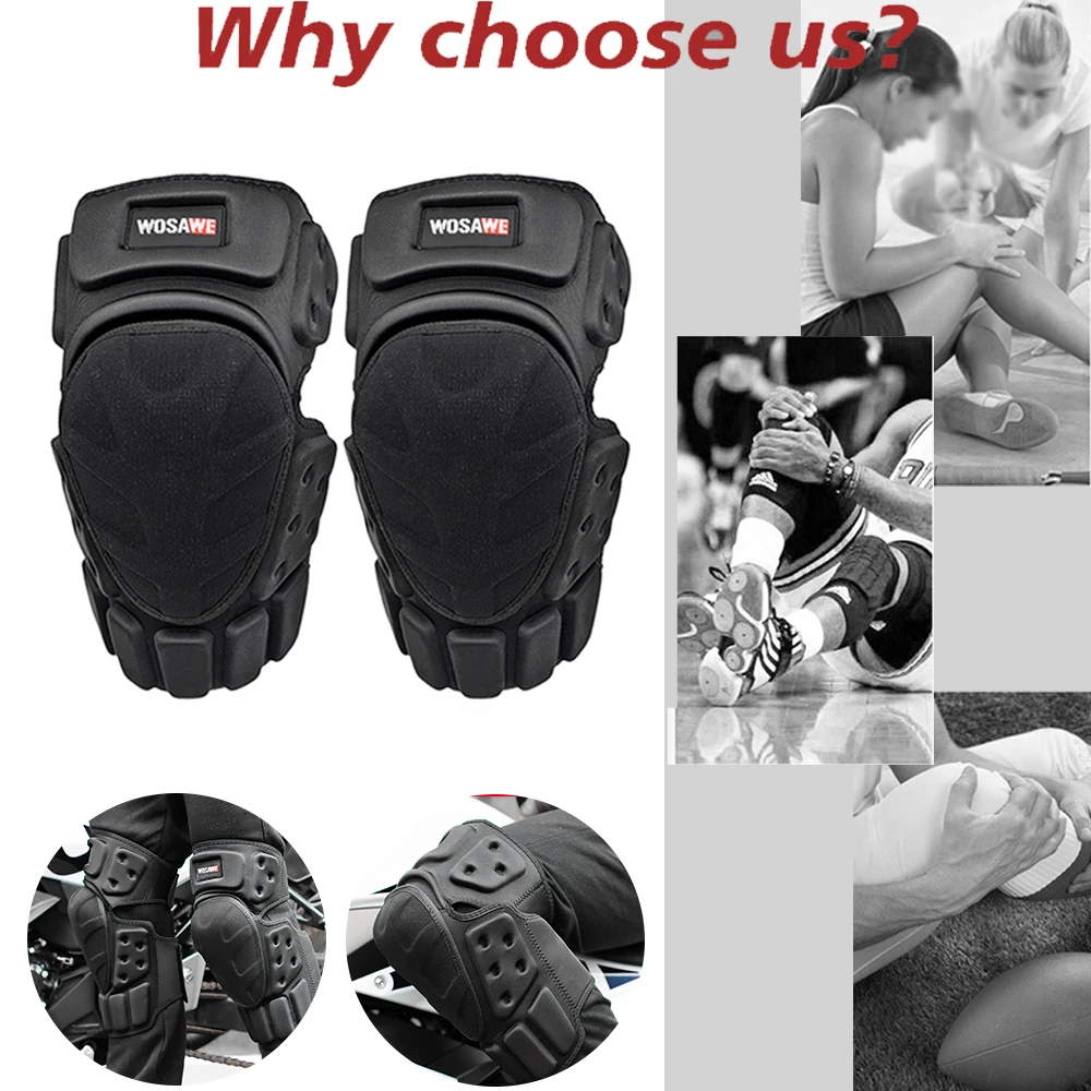 WOSAWE EVA Knee Pads Elbow Protector Moto Protective Gear Motorcycle Skiing Skating Cycling Skateboard Riding Racing Elbow Guard