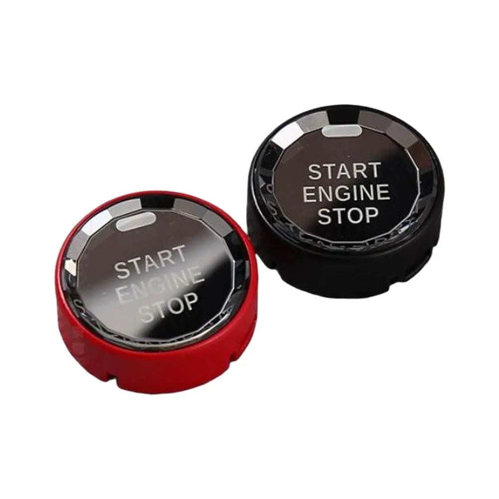 Red /Crystal Ignition Start Stop Engine Switch Button Replacement For Ford 15-23 Car Interior Control Panel Accessories