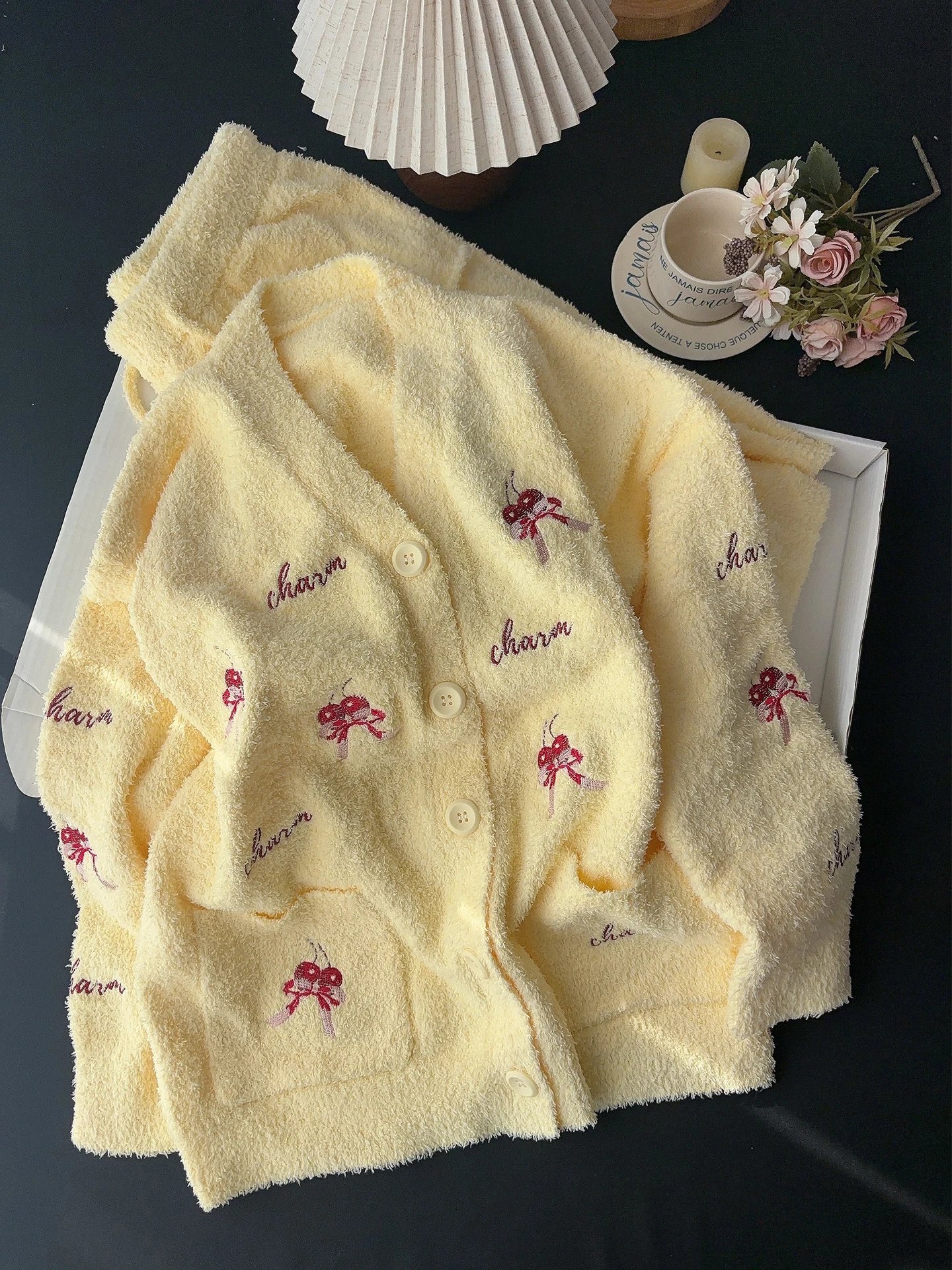 thiened-f-fce-pajamas-set-with-embroidered-knot-women's-autumn-winter-home-clothes-warm-coral-velvet-spwear