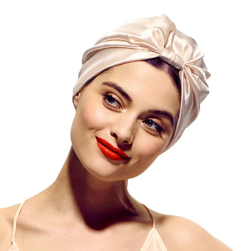 Bonnet de nuit en Satin pour femmes, Turban en soie, foulard de tête, perte de cheveux, chapeau de nuit, bonnets de chimio, Bonnet de couchage, couvre-chef, couverture de chaîne