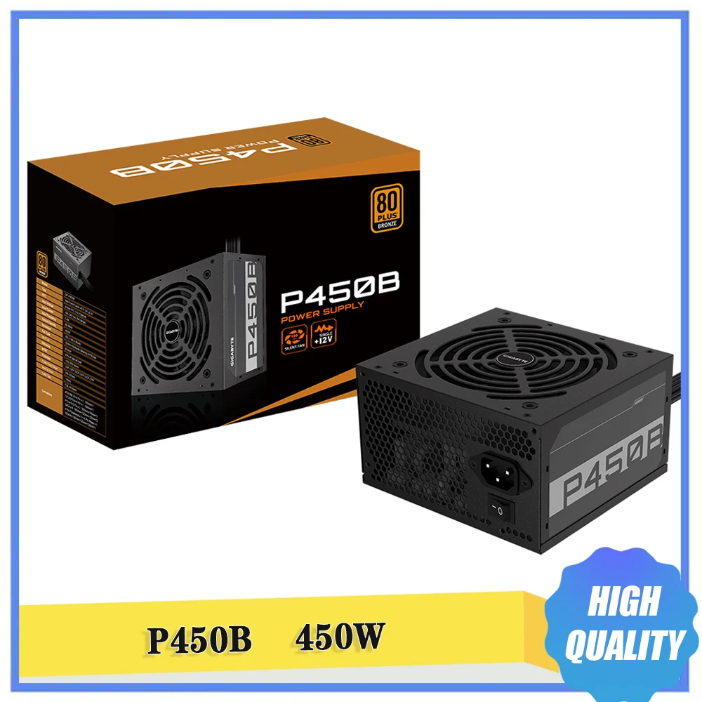 

P450B 450W For Gigabyte Active PFC ATX 12V 60-50 Hz Power Supply