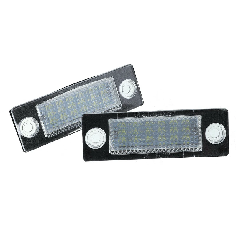 2x 18 LED License Number Plate Light LED Strip Light Bar LED Turn Signal Lights For Auto For VW Golf MK4 Transporter T5 Caddy