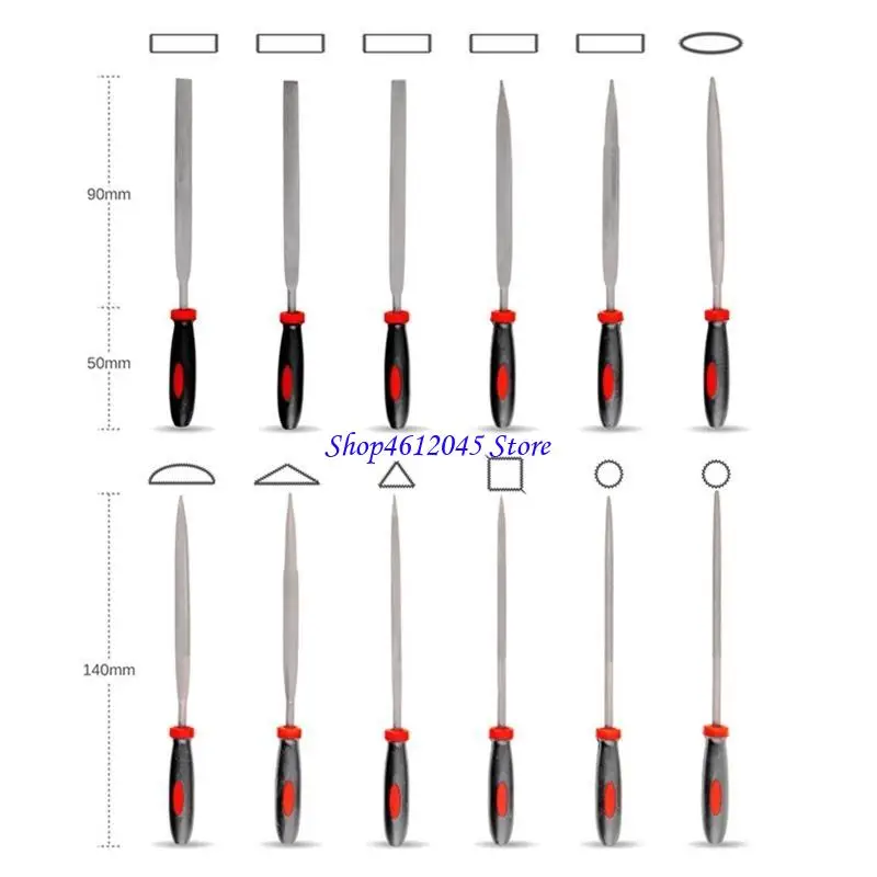 

L69A Steel Files Set for Cutting Stone Leather Plastic Woodworker Professional