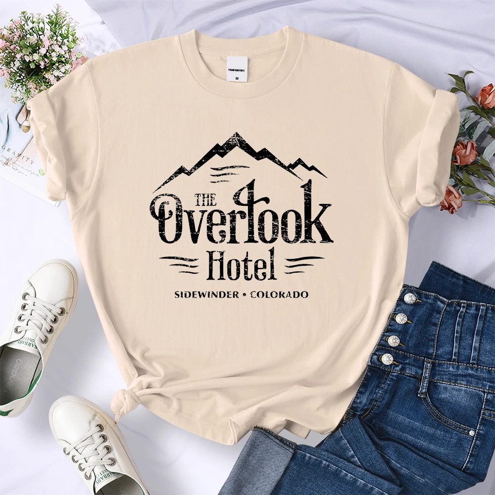 The Overlook Hotel - The Shining Y2K Women Tshirts Summer Cool O-Neck T-Shirts Street Hip Hop Clothes Cool Breathable Crop Top