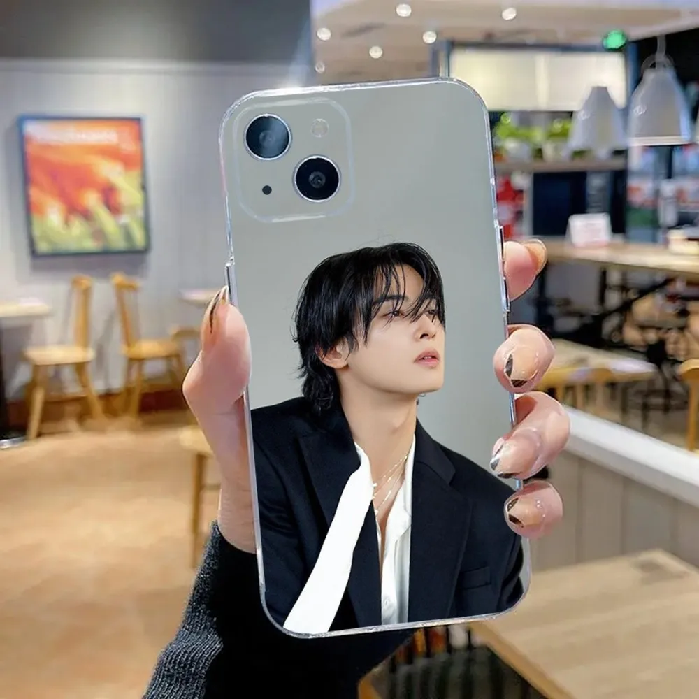 Cha EunWoo Korea Actor Phone Case For iPhone 15,14,13,12,11 Plus,Pro,Max,XR,XS,X,7,8 Plus,SE,Mini Transparent Silicone Soft