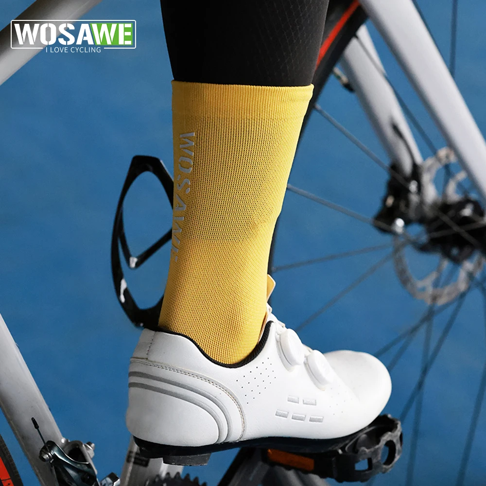 

WOSAWE Professional Cycling Socks Breathable Bicycle Racing Compression Socks Men Women Soccer Basketball Sport Reflective Socks