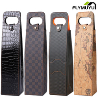 Manufacturers Wholesale Wine Bags Of Wine Packaging Gift Boxes Red Wine Only Leather Box Red Black Brown