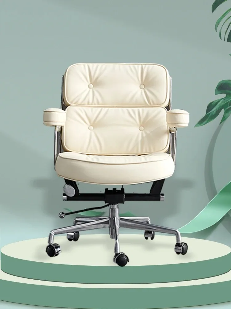 

Hotel Office Chair Banquet Living Room Designer Arm Mobile Office Chair PU Leather Rotation Computer Silla Office Furniture