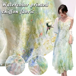 High Quality Chinese Style Erleichterung Jacquard Chiffon Tulpe Gewebe Vintage Kleid Flower Gemalde Gewebe Designer Cloth