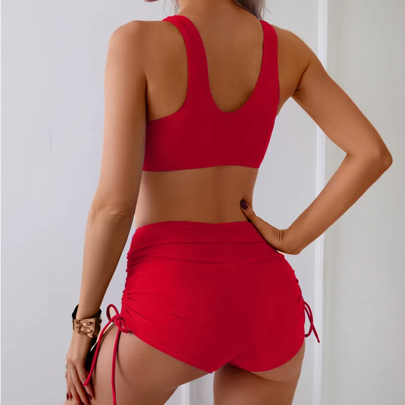 Cover Belly Swimsuits Tankini Set Female Swimwear Push Up For Beach Swim Wear Two-Piece Bathing Suit Pool Women's Swimming Suit image 2