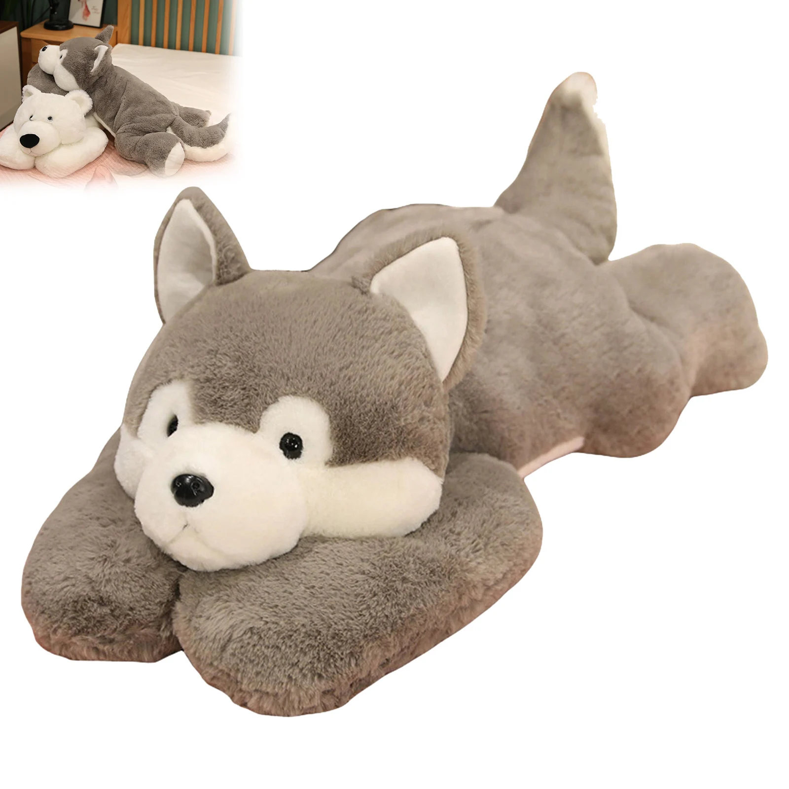 

Милые куклы, мини-мягкие утяжеленные мягкие игрушки для снятия стресса, милые хаски, подушка, кукла, ежедневный домашний дисплей, детские игрушки