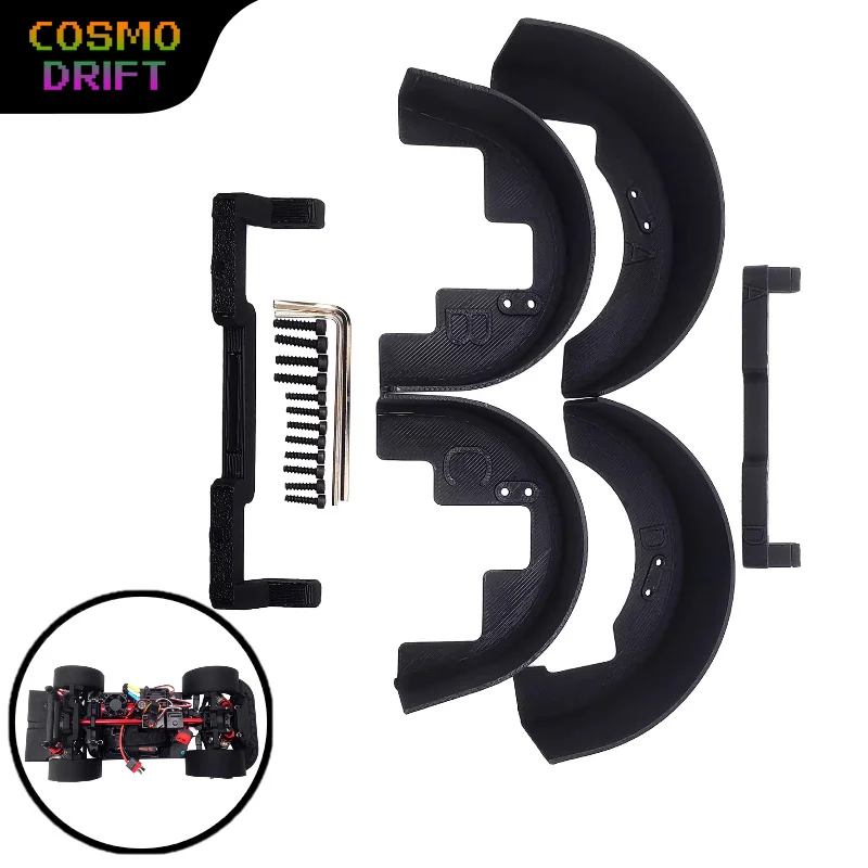 1 Set HYPER GO MJX 14303 1/14 RC Car Parts Simulation Front Rear Fender Liner Decoration Upgrade For RC Vehicle Accessories