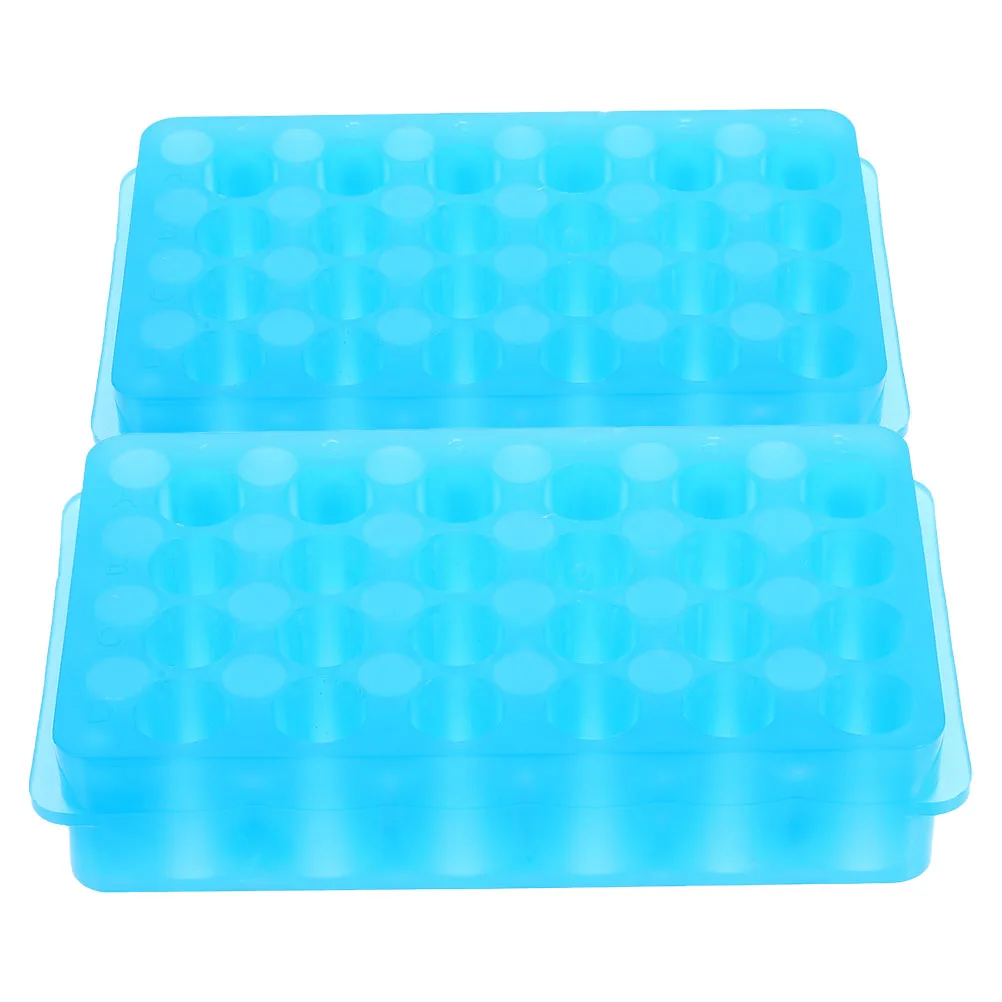 2 Buah Rak Tabung Laboratorium Microcentrifuge Lab Stand Tempat Botol Uji Penyimpanan Tahan Asam Pengeringan