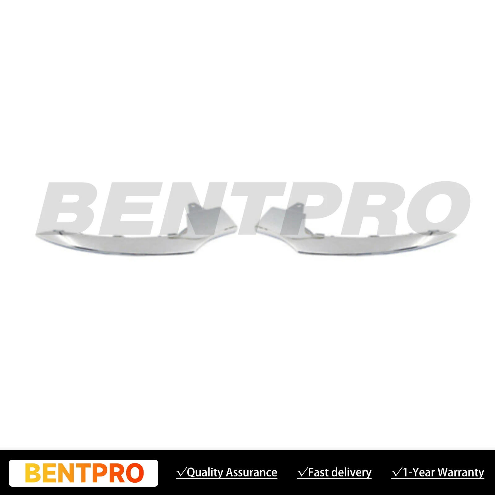 

Bumper Trims For 17-19 Mercedes Benz GLS450 16-18 GLE350 Front L R Outer Chrome 2928850300 2928850400