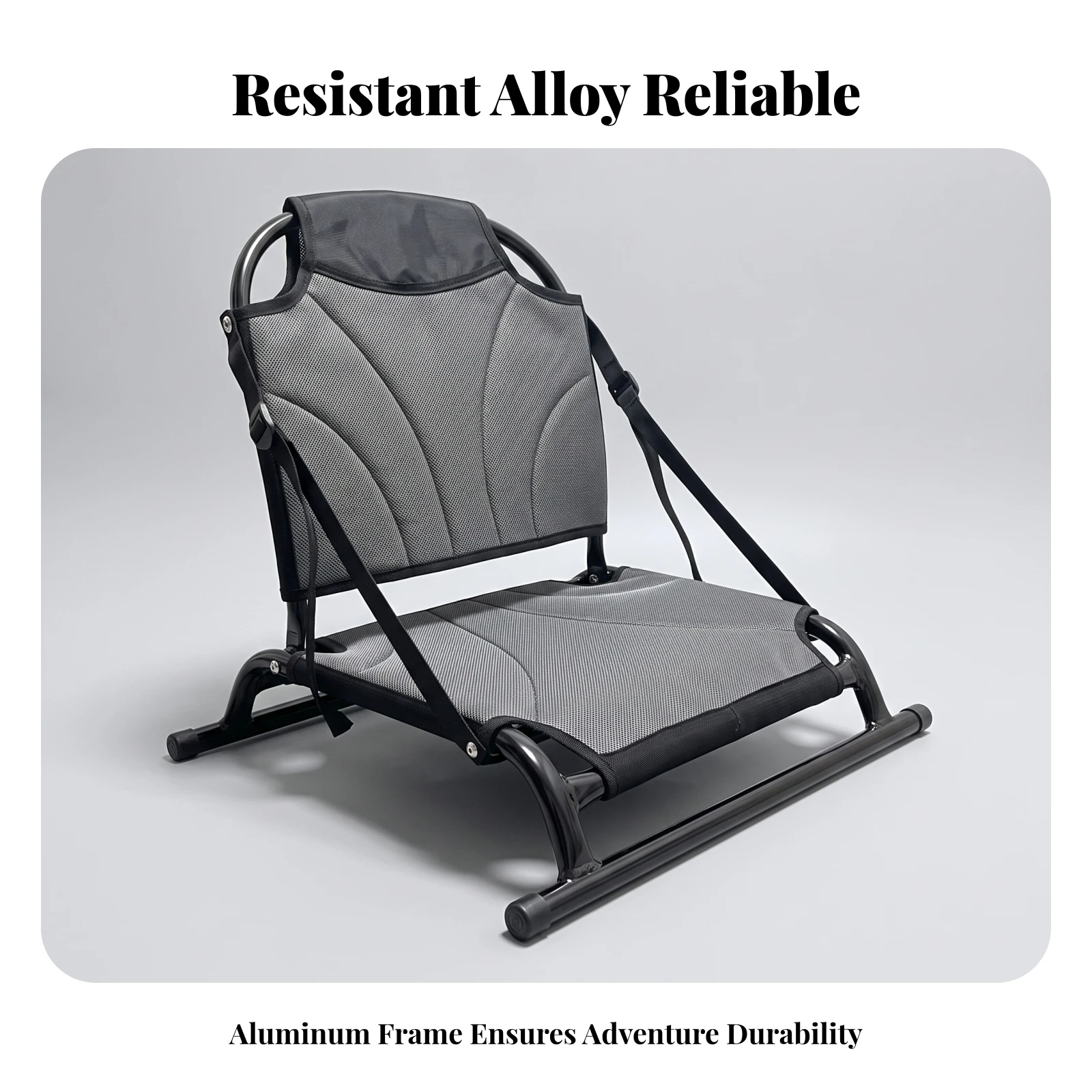 Kayak Seat with Mesh Pocket Folding Kayak Seat with Backrest Ergonomic Supportive for Kayakers