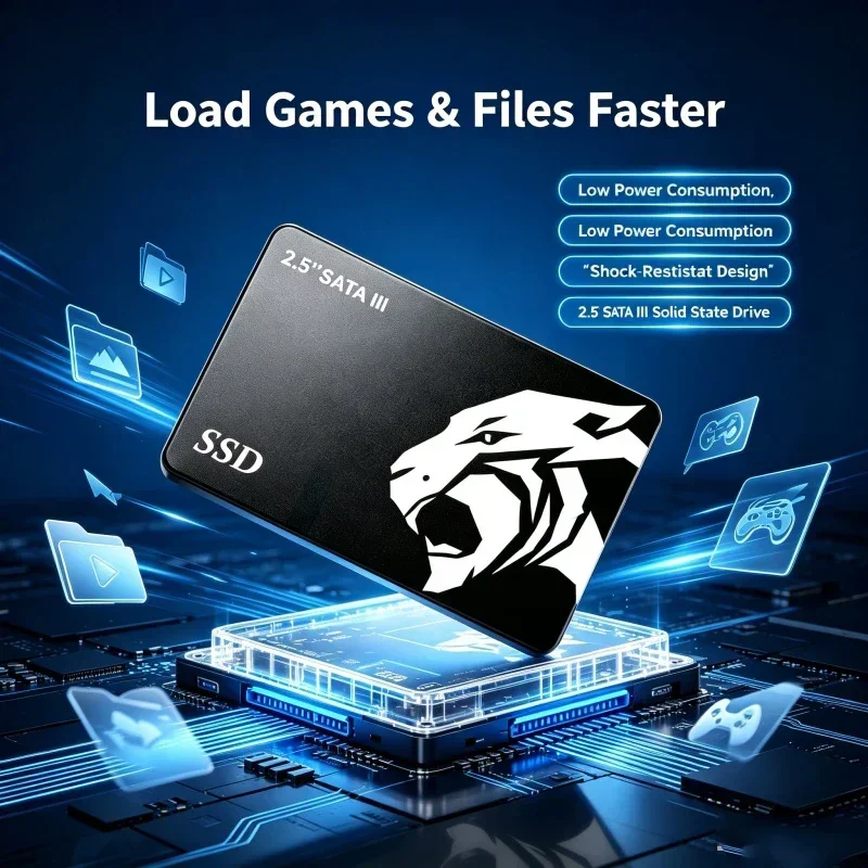4TB 2TB 500GB 1TB 2.5 Inch SATA III Solid State Disk Embedded SSD Hard Drive Computer Laptop PC Notebook Fusion Max HDD