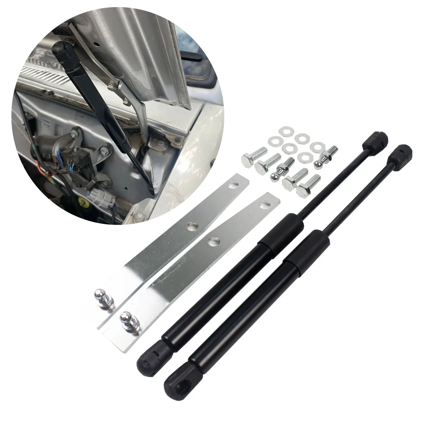 Front Bonnet Hood Gas Strut Damper Conversion Kits for   Land Cruiser 70 Series LC70 LC75 LC76 LC78 LC79 Accessories