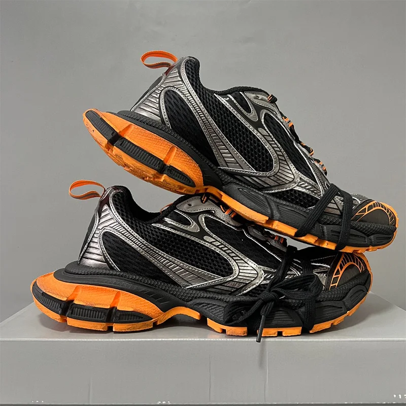 

Функциональные массивные кроссовки с сетчатыми вставками, модная уличная обувь, удобная легкая обувь для повседневной носки и поездок на работу для мужчин и женщин